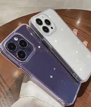 Luxe Transparante Schokbestendige Hardcase Hoes voor iPhone 11 t/m 18 Pro Max