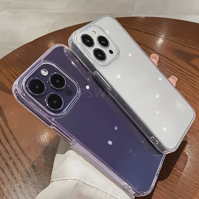 Luxe Transparante Schokbestendige Hardcase Hoes voor iPhone 11 t/m 18 Pro Max
