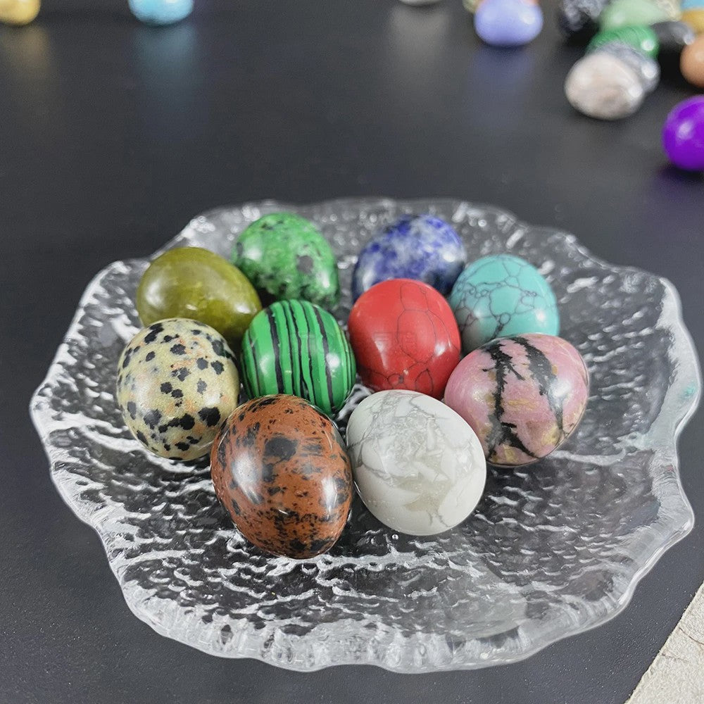 Natuurstenen Ei - Kleine Gepolijste Steen voor Meditatie, Stressverlichting & Decoratie