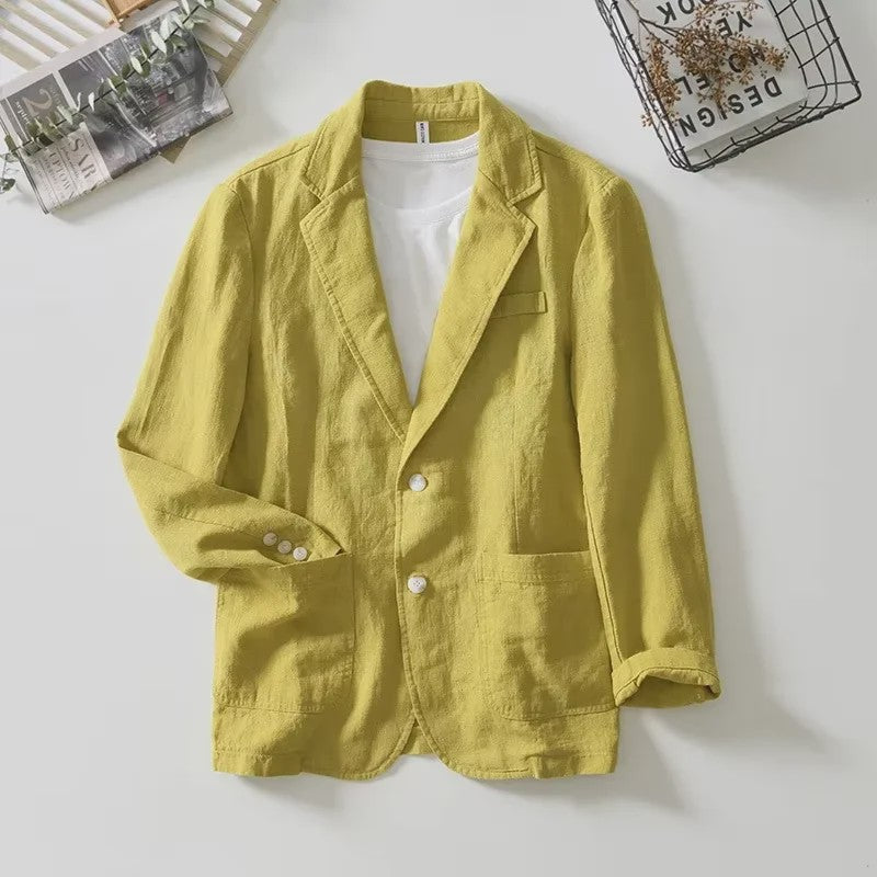 Lichte Katoenen Heren Blazer - Ademend Zomerjasje voor Business & Casual