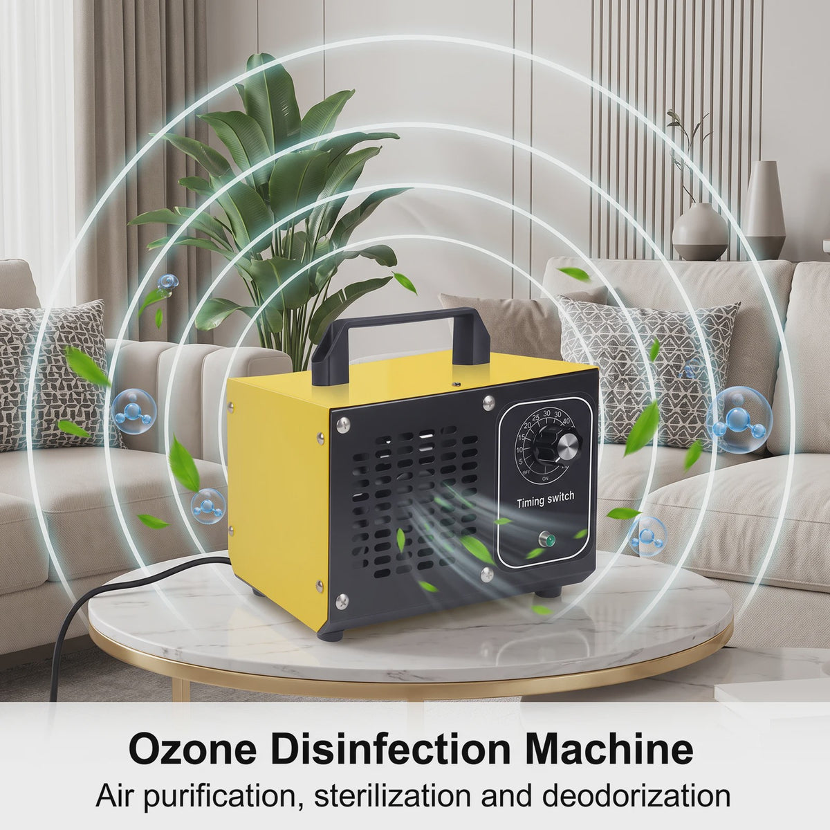 Ozon Generator 60000mg/h - Luchtzuiveraar voor Huis, Auto & Kantoor