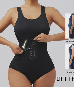 Body Shaper Bodysuit met Rits & Band voor Buikcontrole - Taille Trainer