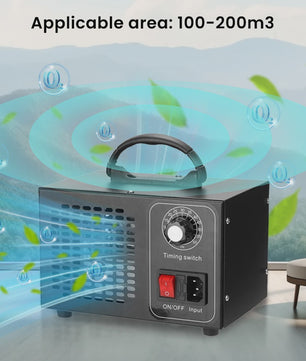 Professionele Ozon Generator 60g/h - Krachtige Luchtzuiveraar, Sterilisator & Geurverwijderaar met Timer (220V)