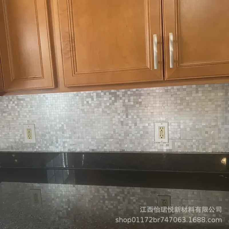 Zelfklevende Aluminium Mozaïektegels - Waterdicht & Oliebestendig - Keuken & Badkamer Backsplash