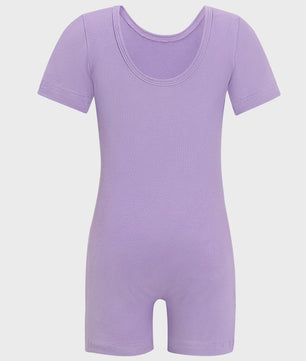 Elastisch Turnpakje Meisjes Short Unitard - Perfect voor Gym, Dans & Ballet