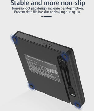 Externe CD/DVD RW Brander & Lezer - 7-in-1 USB-C & USB 3.0 Drive voor PC/Laptop
