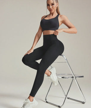 Naadloze Hoge Taille Sport Legging met Push-Up Effect - Perfect voor Yoga & Fitness