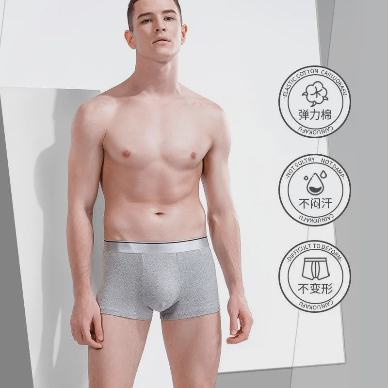 Heren Boxershorts 4-Pack - Ademend, Comfortabel en Plus Size Ondergoed