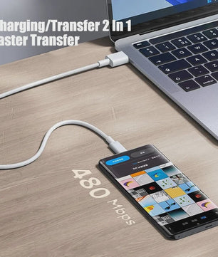 USB-C naar USB-C Kabel 60W PD Snelladen & Data | 1M/2M/3M