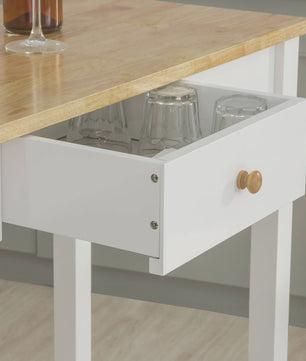 Compacte Bartafel Set met 2 Krukken, Lade en Haken - Ideaal voor Keuken en Bistro