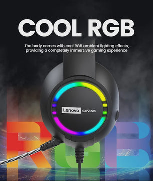 Lenovo E08 E-sports Headset: 7.1 Surround Sound, RGB Licht & Microfoon voor PC Gaming