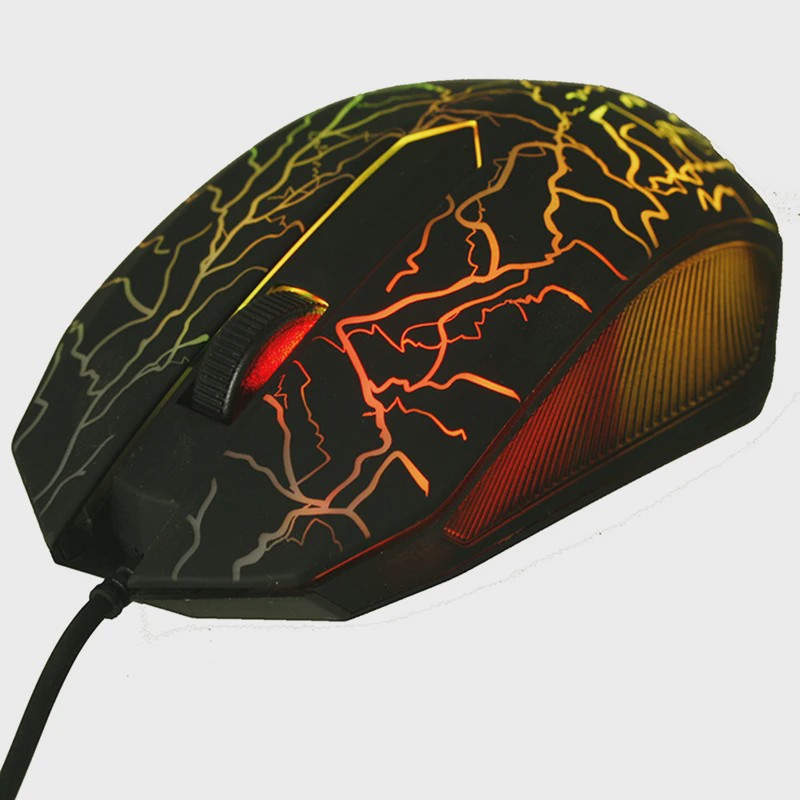 Gaming Muis met 3200DPI, Ergonomisch Design en Kleurrijke LED Verlichting