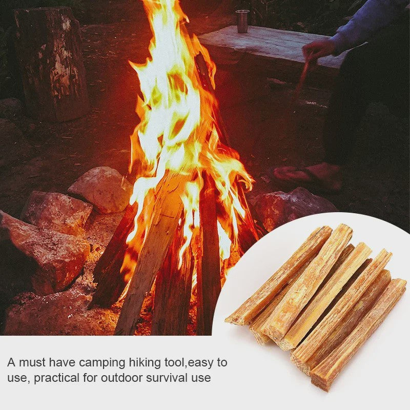 Fatwood Fire Starter Sticks - Natuurlijke Aanmaakhoutjes voor Buiten & Survival