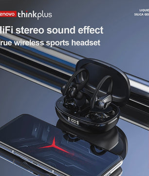 Lenovo LP75 Draadloze Oordopjes met Oorhaak - Sport, Bellen & Noise Cancelling