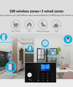 KERUI WIFI GSM Alarm Systeem met Tuya Smart App - Slimme Beveiliging voor Thuis