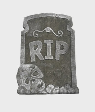 4x Halloween Grafsteen Decoratie - RIP Schedel Grafsteen voor Tuin & Feest