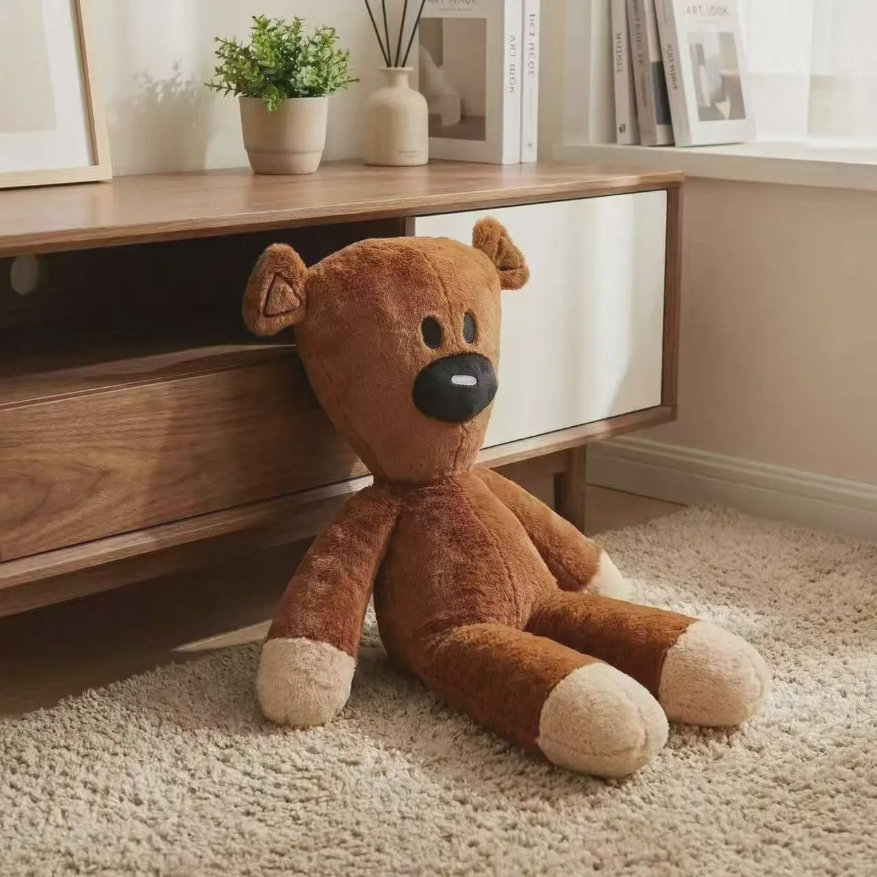 Mr. Bean Knuffelbeer Pluche Speelgoed - Zacht & Decoratief, Cadeau voor Kinderen en Volwassenen
