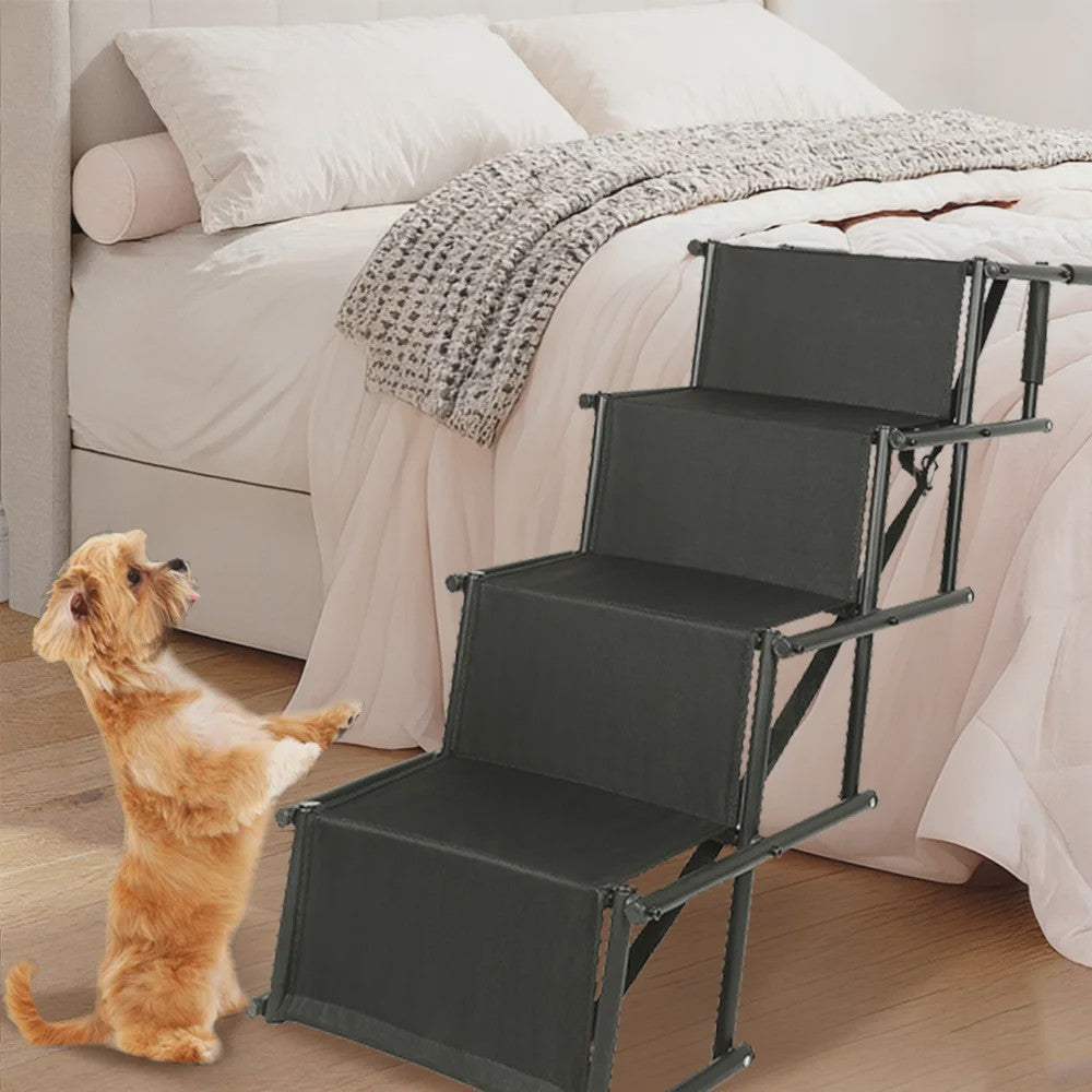 Opvouwbare Hondentrap tot 75 kg - Ideaal voor Auto & Bed - Geschikt voor Kleine en Grote Honden