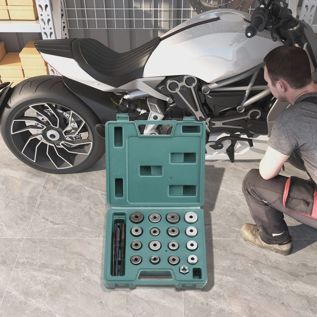 Carbide Klepzitting Frees- en Slijpkit voor Motorfiets Motoronderhoud