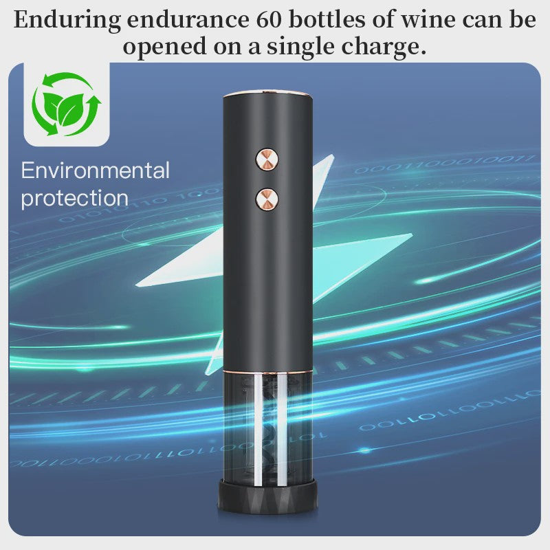 Elektrische Wijnopener en Decanteer Set - Automatische Vacuümpomp & Snelle Schenker