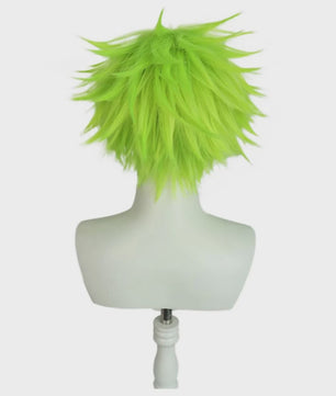 VALORANT Gekko Cosplay Pruik - Kort Krullend Synthetisch Haar in Cyaan Kleur