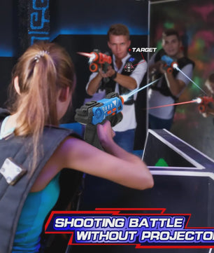 CSTAG Laser Tag Projector Spel: Interactieve Jacht op UFO's, Eenden & Dino's
