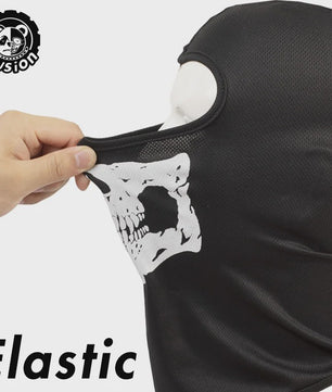 Ademende Skull Balaclava Muts - Full Face Motorfiets Masker met Mesh