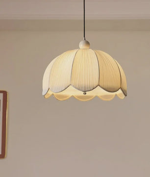 Wabi Sabi Plissé Hanglamp - Japanse Stijl Stoffen Plafondlamp voor Woonkamer, Eetkamer & Slaapkamer