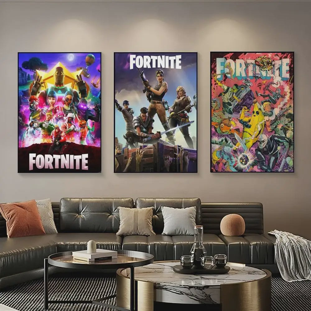 Fortnite Game Poster - Decoratieve Muurkunst voor Fans