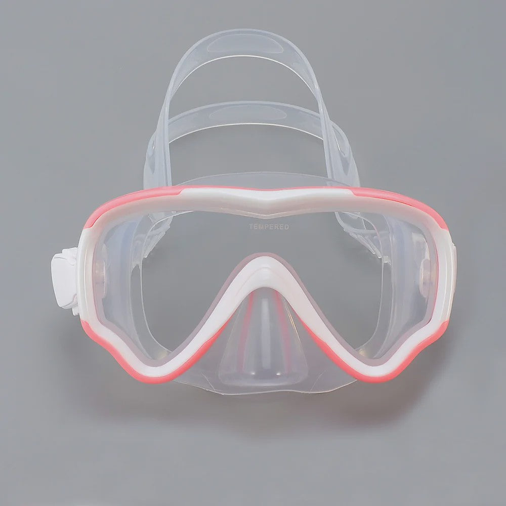 Kinder Snorkelmasker Duikmasker Anti-Condens Zwembril met Neusbedekking voor Snorkelen en Zwemtraining