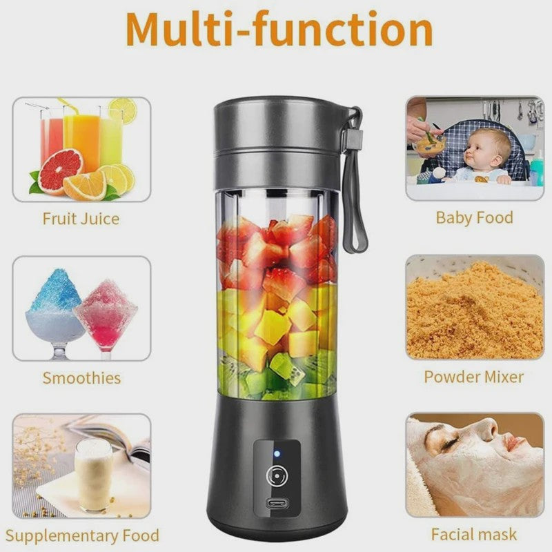 Draagbare Smoothie Blender - USB Oplaadbaar - Mini Fruit Juicer voor Shakes & Smoothies