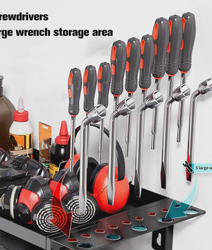 Robuuste Metalen Wand Organizer voor Garage & Werkplaats - Gereedschapshouder