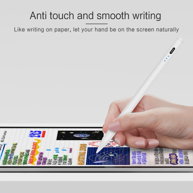 Stylus Pen voor iPad met Kantelfunctie en Palm Rejection - Compatibel met A16 Pro, Mini 6/7, Air 4/5, iPad 7-11 Gen