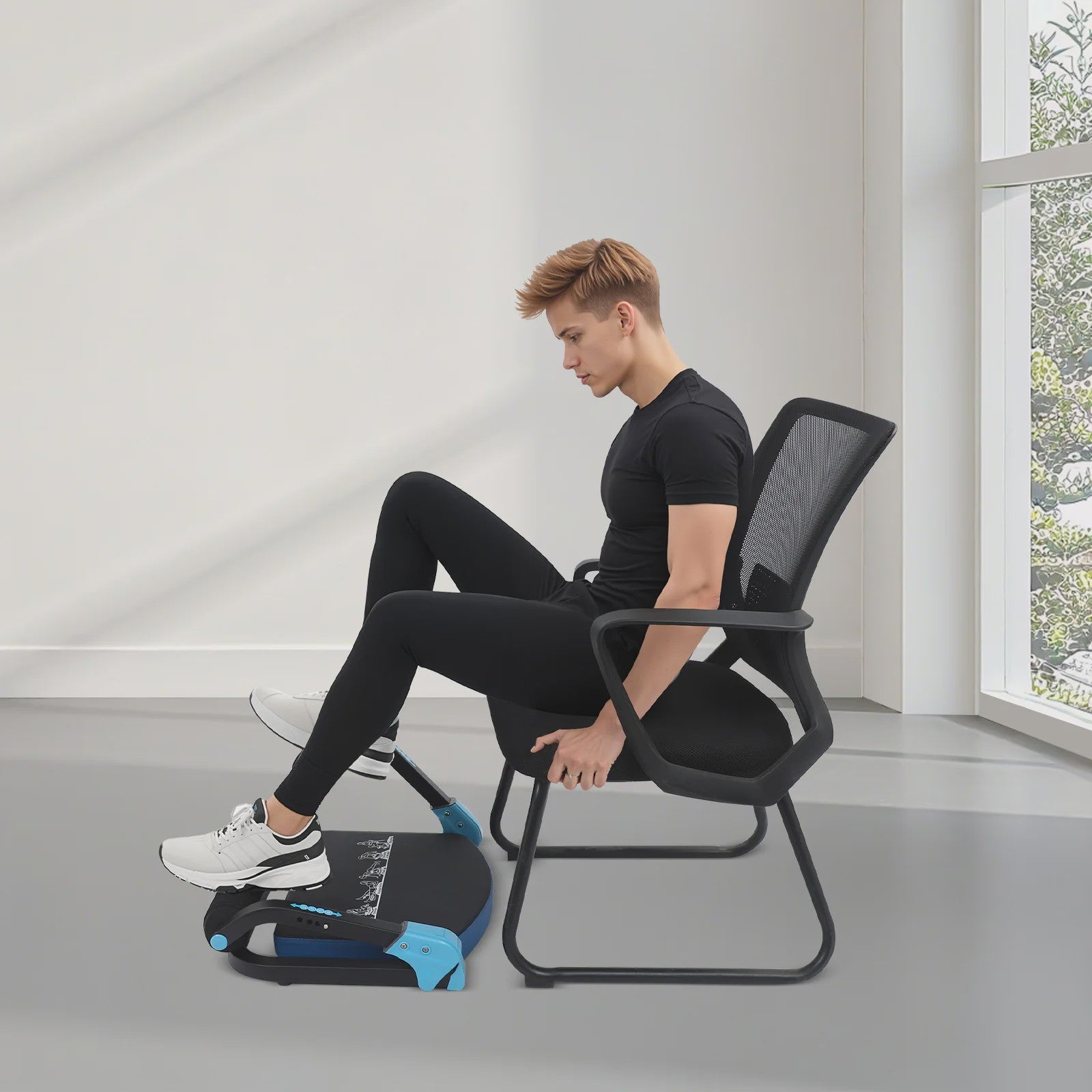 Opvouwbare Abdominal Machine - Multifunctioneel Fitnessapparaat voor Thuis & Kantoor (120kg)
