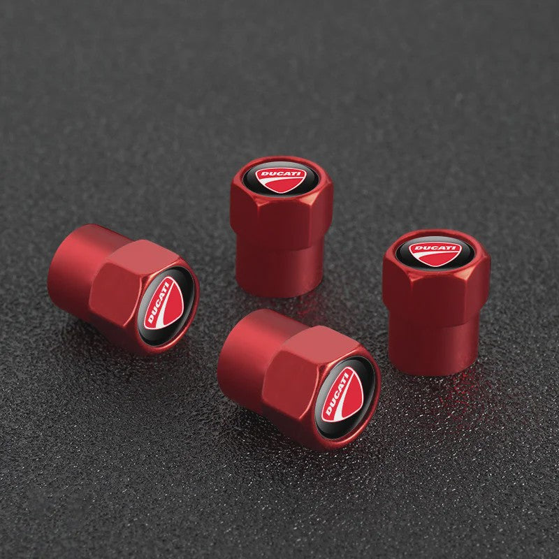4x Aluminium Ventieldopjes voor Ducati - Stofvrij & Stijlvol