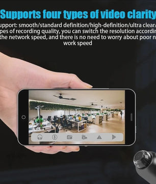 Mini WiFi Camera 1080P HD met Nachtzicht - Beveilig Huis, Kinderen & Huisdieren