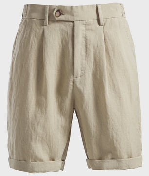 Zomerse Heren Short Pants: Business Casual met Stretch Taille in Old Money Stijl