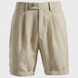 Zomerse Heren Short Pants: Business Casual met Stretch Taille in Old Money Stijl