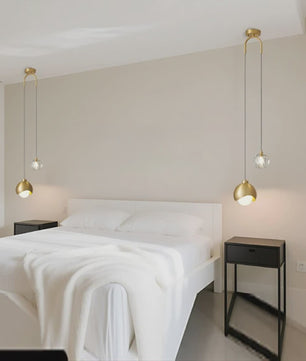 Moderne Hanglamp Glas Bol LED - Sfeervolle Verlichting voor Slaapkamer, Eetkamer & Keuken