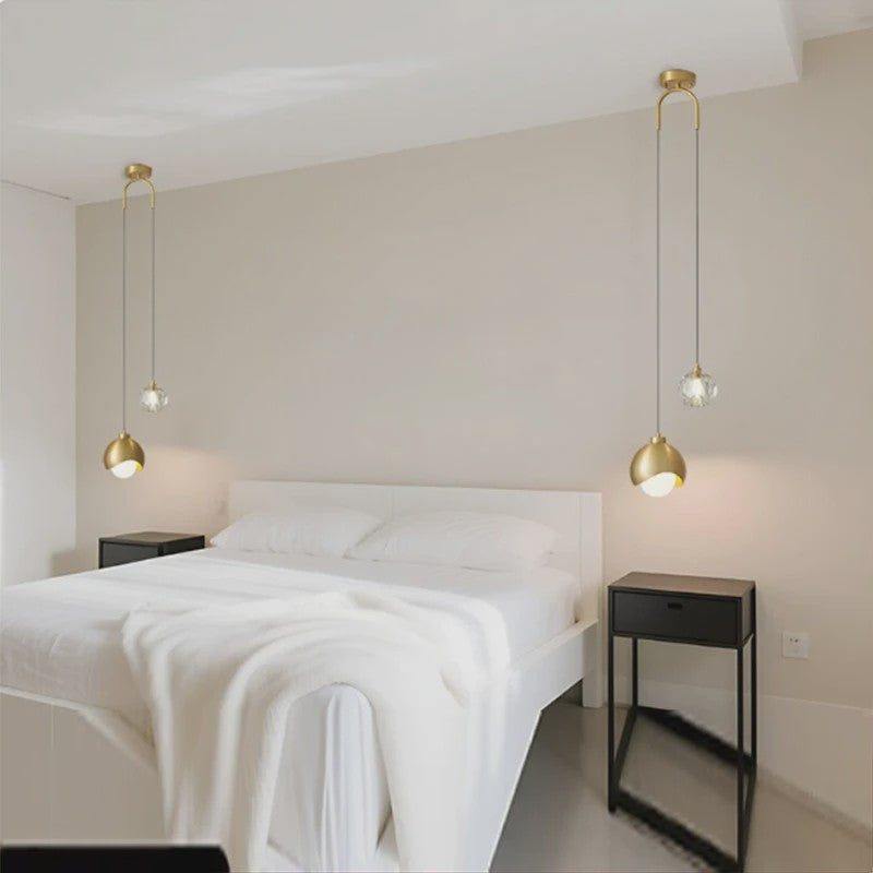 Moderne Hanglamp Glas Bol LED - Sfeervolle Verlichting voor Slaapkamer, Eetkamer & Keuken