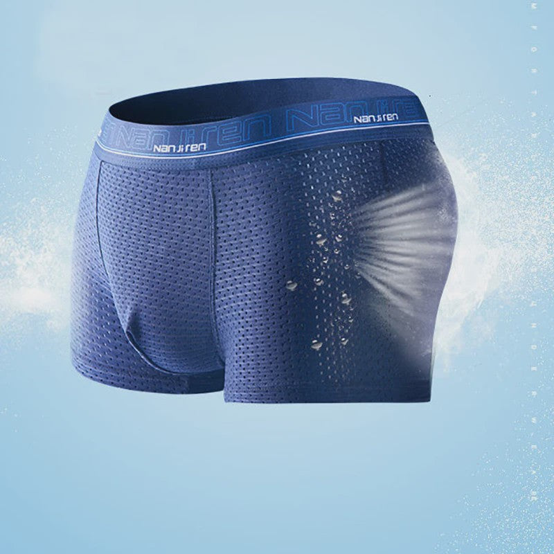 4-Pack Heren Boxershorts van Ice Silk - Ademend, Comfortabel en Plus Size Ondergoed