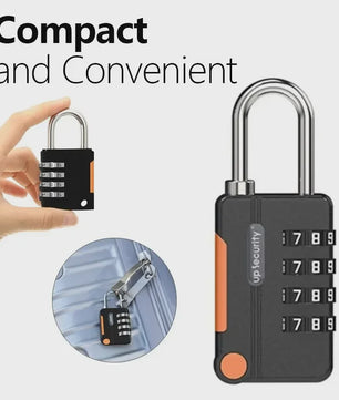Sleutelloos 4-Cijferig Combinatieslot Hangslot - Ideaal voor Bagage, Rugzak en Sport