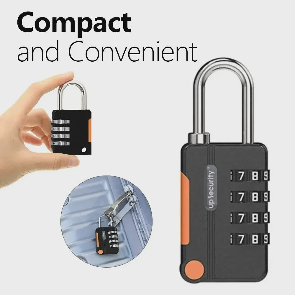 Sleutelloos 4-Cijferig Combinatieslot Hangslot - Ideaal voor Bagage, Rugzak en Sport