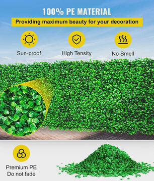 Kunstplant Muurdecoratie Buxus Hek Paneel - Realistische Groene Achterwand voor Privacy
