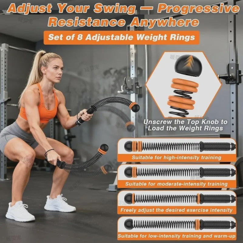 Touwloze Battle Rope met Verstelbare Weerstand: Full Body Workout voor Thuisgym