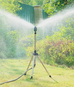 Automatische 360° Grondsproeier met RVS Driepoot - Efficiënte Tuinirrigatie