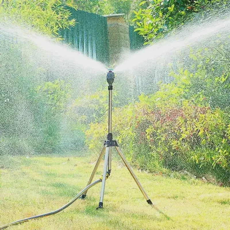 Automatische 360° Grondsproeier met RVS Driepoot - Efficiënte Tuinirrigatie