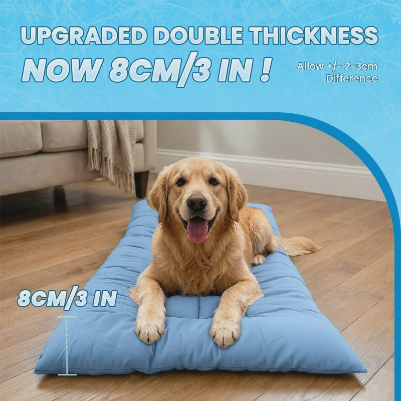 Extra Grote Hond Koelmat - Luxe Pluche Sofa Bed met 8 Compartimenten