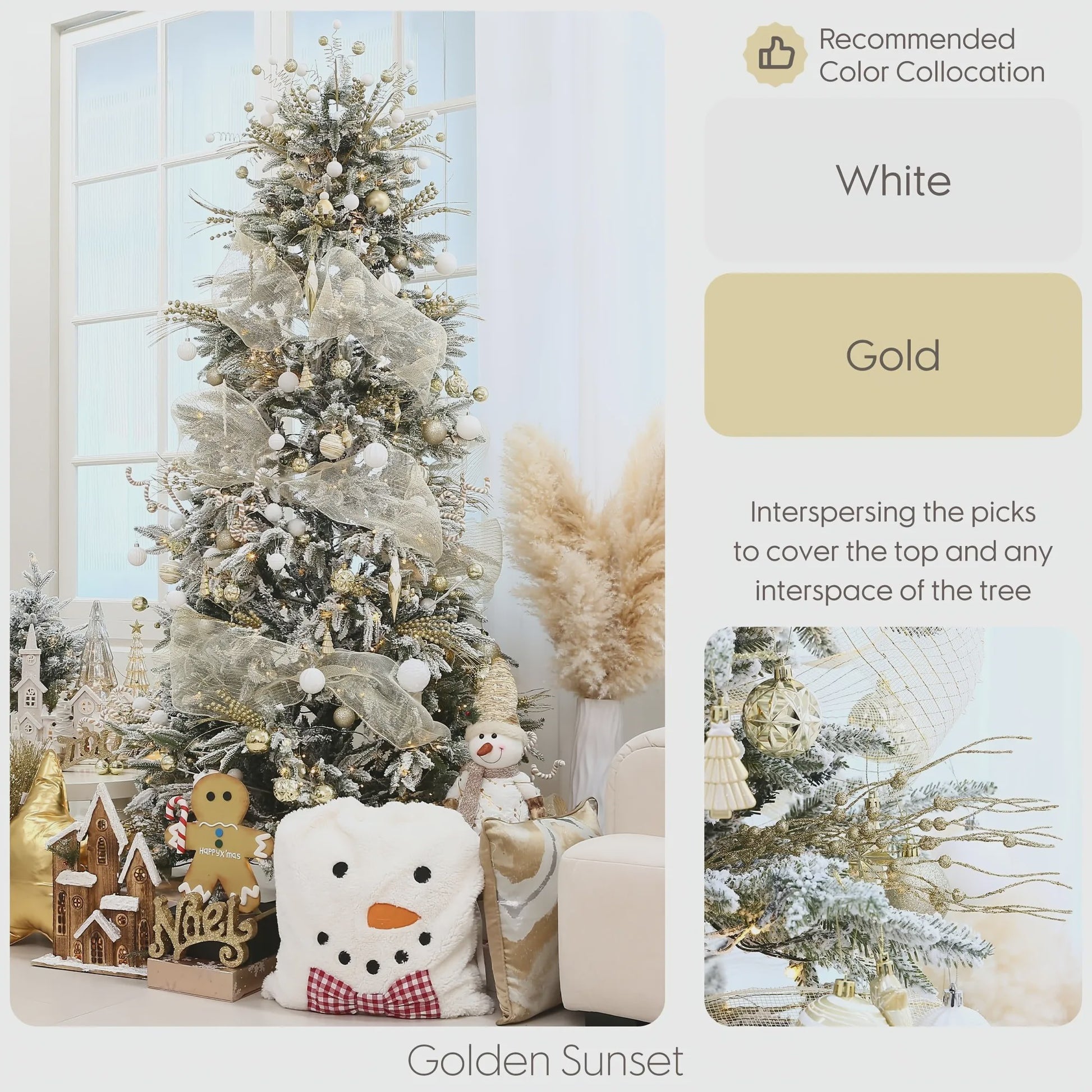 8x Glitter Bessen Takken - Kerstdecoratie & Feestaccessoires