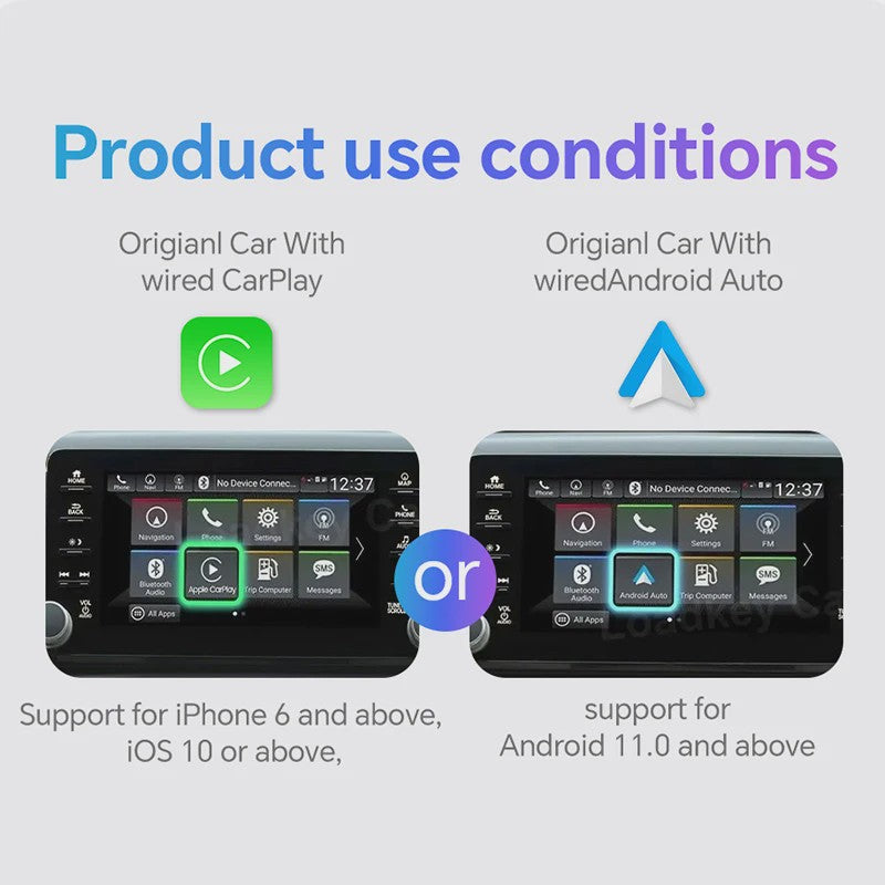Draadloze CarPlay & Android Auto Adapter - 2-in-1 Mini USB Module met 5GHz WiFi
